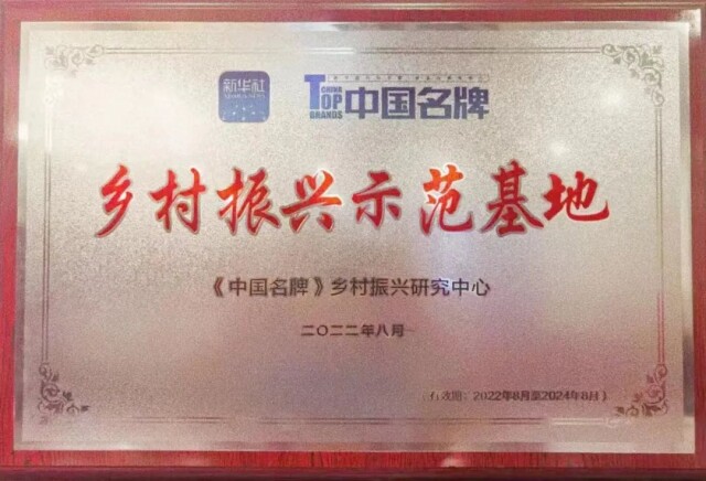 龍喜水鄉(xiāng)：耕耘鄉(xiāng)村五年，收到一份來自新華社所屬《中國名牌》的授牌